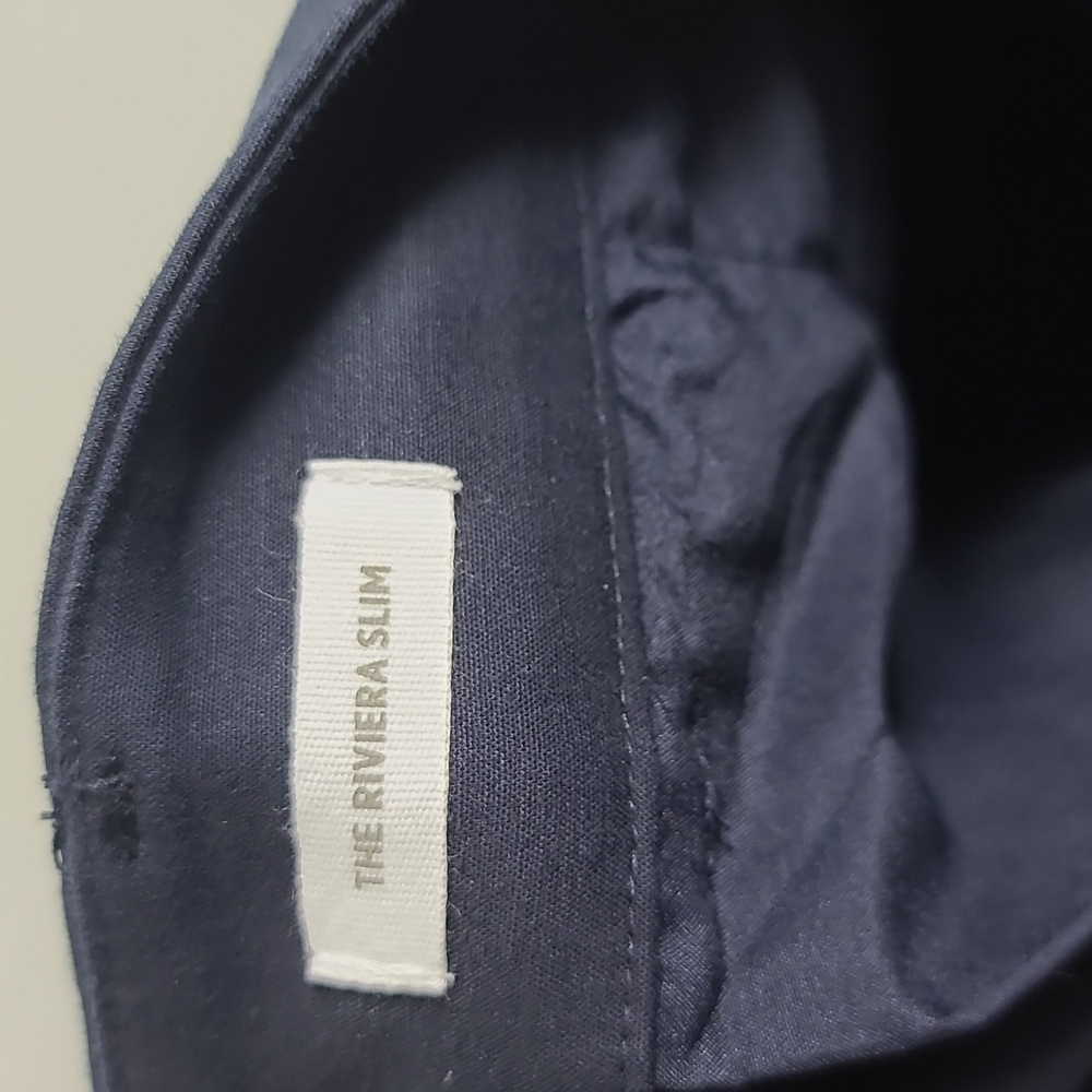 LOFT The Riviera Slim Cropped Pant in Navy Blue Size 14 - Picture 3 of 14